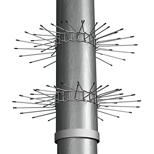 CARD Gardigo Marderabwehrgürtel 2er Set für Fallrohre Ø 100mm bis Ø 120mm I Marderabwehr aus galvanisiertem Stahl für Haus Dachrinne und Baum, 62364